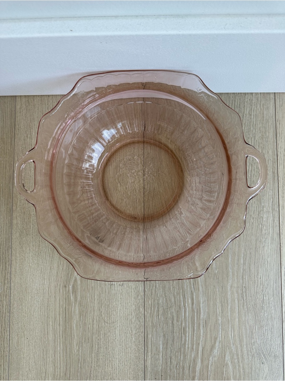 Vintage Anchor Hocking Mayfair Pink Depression Glass Vegetable Bowl – 1930s - Picture 7 of 8